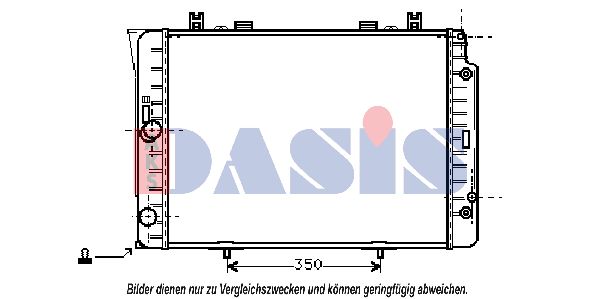 AKS DASIS radiatorius, variklio aušinimas 122740N